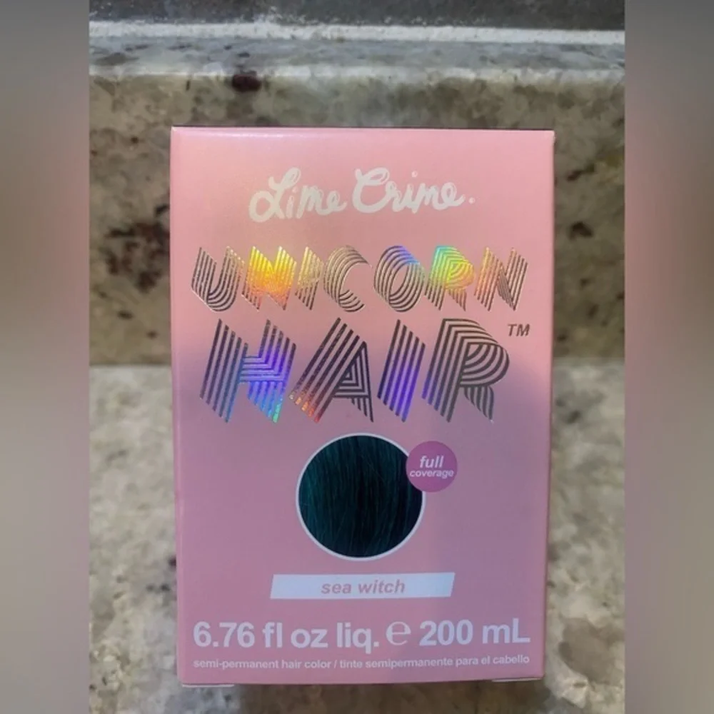New Lime Chime‎ Unicorn Hair color in sea Witch